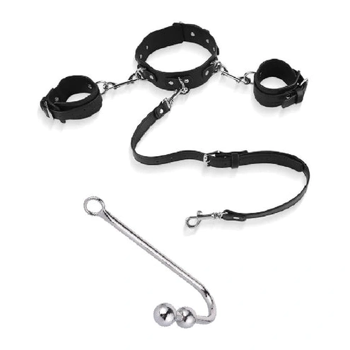 Anal Hooks Hook with and Cuffs Anal Beaded Elegant Collar 5334 0809